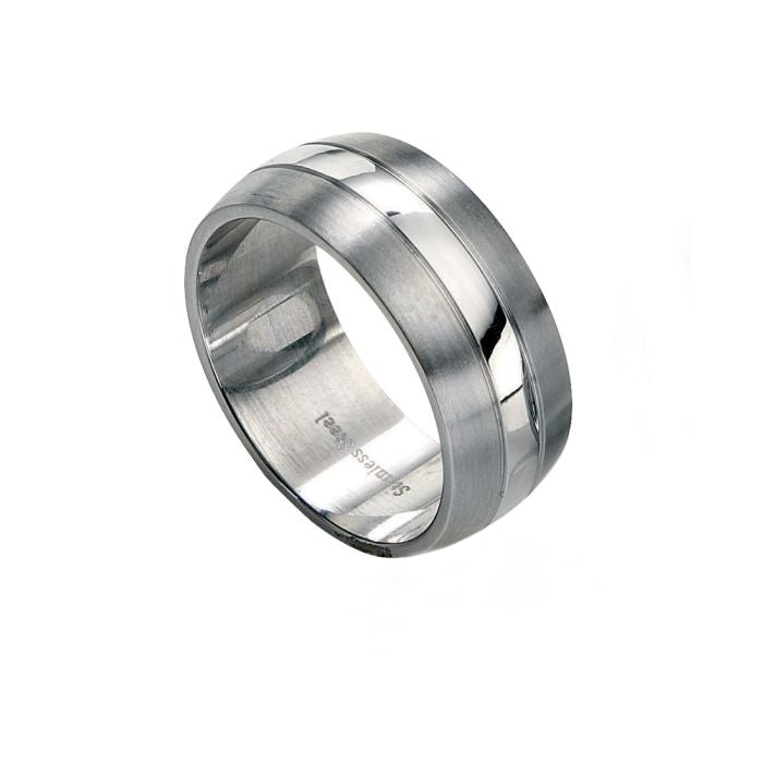 Fred Bennett Men’s Two Tone Band Stainless Steel Ring