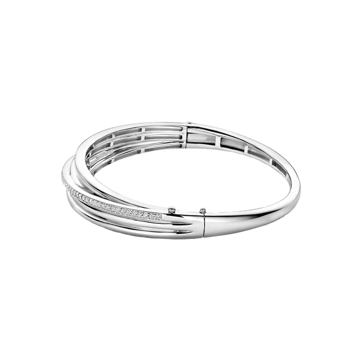 Ti Sento Multi Strand Silver Bangle