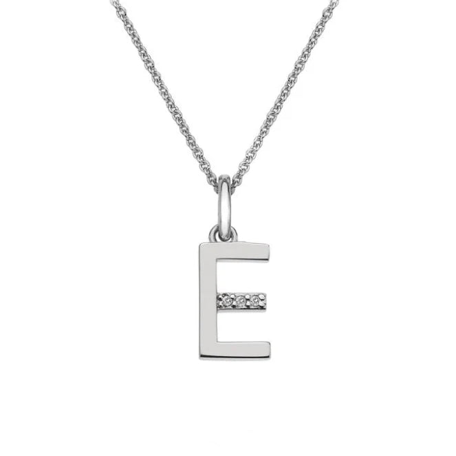 Hot Diamonds Silver Initial Necklace