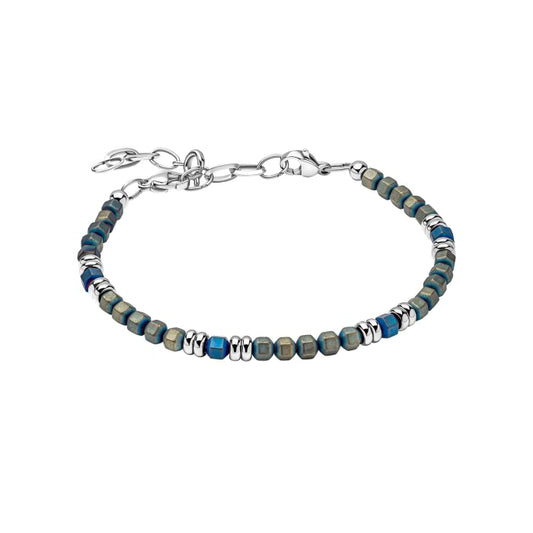 Fred Bennett Blue Hematite Beaded Bracelet