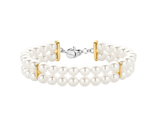 Ti Sento Double Row Pearl Bracelet