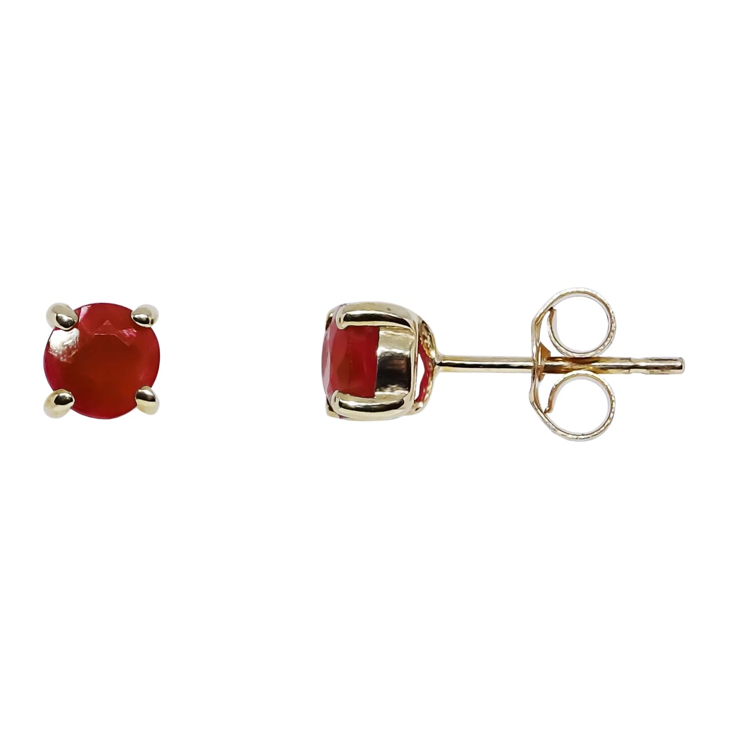 Ruby Stud Earrings in 9ct Gold