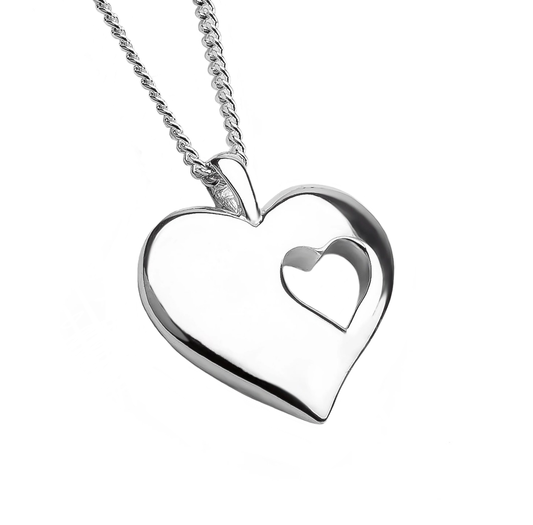 Henryka ‘Piece of My Heart’ Silver Necklace