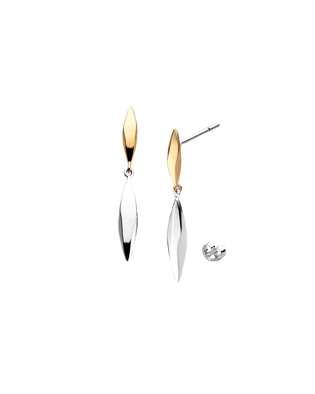Kit Heath Glint Two Tone Drop Earrings