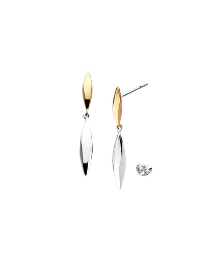 Kit Heath Glint Two Tone Drop Earrings